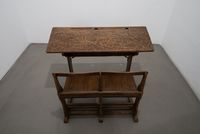 A School Desk by Nicène Kossentini contemporary artwork sculpture, mixed media