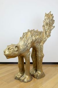 The Guardian (Gold) by Kitti Narod contemporary artwork sculpture