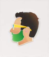 Self Portrait (Green Beard) by Alex Israel contemporary artwork print