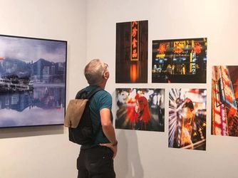 Exhibition view: Michael Kistler, BLINK-852, Blue Lotus Gallery, Hong Kong (12–29 November 2020). Courtesy Blue Lotus Gallery.