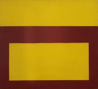 Cool Series (Red over Yellow) by Perle Fine contemporary artwork painting