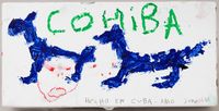 Cohiba 2 Blue Dogs Box by Harmony Korine contemporary artwork works on paper