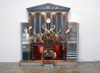 Drawing for the Caddy Court by Edward Kienholz and Nancy Reddin Kienholz contemporary artwork mixed media
