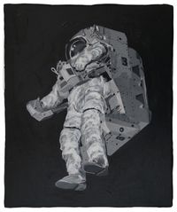 Detected Dictionary (Astronaut 2) by Stefan à Wengen contemporary artwork painting