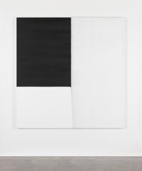 Exposed Painting Lamp Black by Callum Innes contemporary artwork painting, works on paper