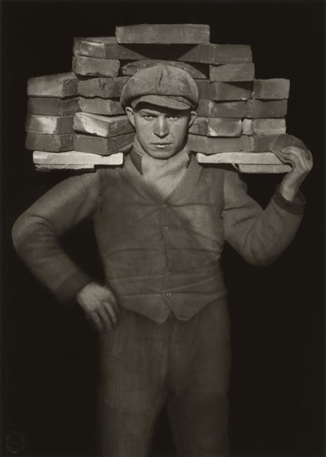 Handlanger 
(Bricklayer) by August Sander contemporary artwork