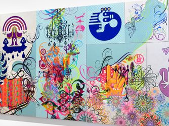 Exhibition view: Ryan McGinness, Mindscapes, Miles McEnery, 520 West 21st Street, New York (15 October–14 November 2020). Courtesy Miles McEnery Gallery. 