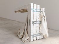 Barricade (White) by Angela De La Cruz contemporary artwork painting, sculpture