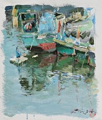 Back from Fishing No. 1 by Chen Beixin contemporary artwork painting