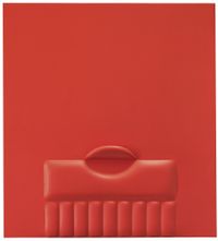 Rosso (Red) by Agostino Bonalumi contemporary artwork painting