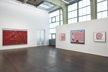 Exhibition view: Philip Guston, Hauser & Wirth, Zürich, Limmatstrasse (7 June–7 September 2024). Courtesy the Estate of Philip Guston and Hauser & Wirth. Photo: Jon Etter.