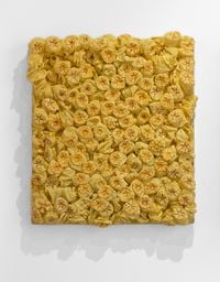 Yellow Bed (Wasteland series) by Willie Cole contemporary artwork sculpture