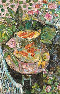 Repro: Hermitage Museum (The Goldfish, after Matisse) by Vik Muniz contemporary artwork photography