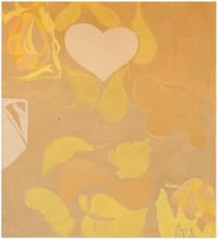 Herz, Pik, Karo - dark yellow, Nr.4 by Luisa Kasalicky contemporary artwork painting