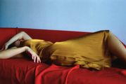 A woman lying on the sofa by RALA CHOI contemporary artwork 2