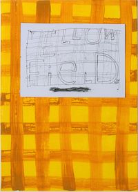 Yellow Fields by Kristin Stephenson (Hollis) contemporary artwork works on paper