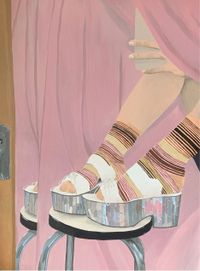 Mirroring Shoes by Romane De Watteville contemporary artwork painting