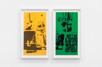 road signs (part 1 and 2) by Corita Kent contemporary artwork print