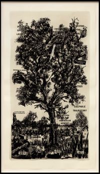 Hope in the Green Leaves by William Kentridge contemporary artwork works on paper, print