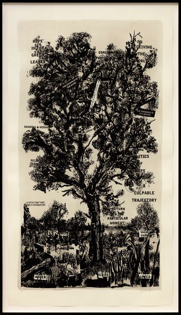 Hope in the Green Leaves by William Kentridge contemporary artwork