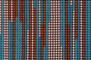Recipientes - acumulação progressiva decrescente em azul, laranja e branco by José Patrício contemporary artwork 4