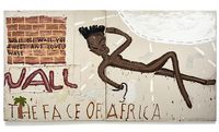 Face of Africa, Wall by Rose Wylie contemporary artwork painting