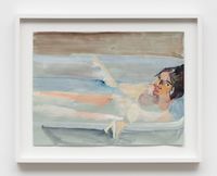 In the Bath by Chantal Joffe contemporary artwork painting