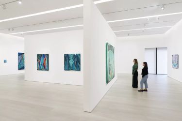 Exhibition view: Jules de Balincourt, Midnight Movers, Pace Gallery, New York (15 September–28 October 2023). © Jules de Balincourt. Courtesy Pace Gallery.