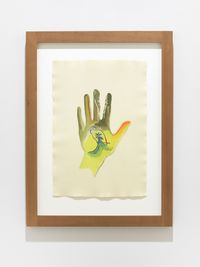 Left Hand by Veronika Holcová contemporary artwork painting, works on paper
