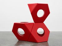 Octetra (three-element stack) by Isamu Noguchi contemporary artwork sculpture