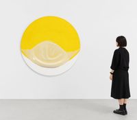 Circle Yellow-19 by Takesada Matsutani contemporary artwork painting, works on paper, sculpture