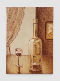 Stilleben mit Flasche by Jean-Frédéric Schnyder contemporary artwork painting
