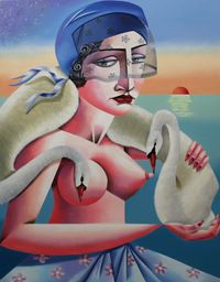 Bosphorus' Love Song by Jade Ching-yuk Ng contemporary artwork painting