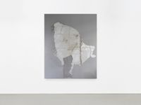 Untitled (retro, grey) by Daniel Lergon contemporary artwork painting, textile