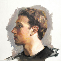 The Face of Facebook 8 by Zhu Jia contemporary artwork painting