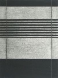 Atlantic Detail - Silver ( D-195 ) by Joan Witek contemporary artwork works on paper