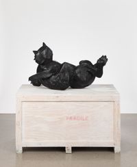 Cat by William Kentridge contemporary artwork sculpture