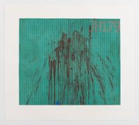 Untitled (green) by Jacqueline Humphries contemporary artwork print