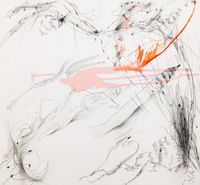 Demi-Plié by Xiyao Wang contemporary artwork painting, works on paper