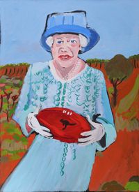 Elizabeth (on Country) by Vincent Namatjira contemporary artwork painting