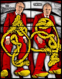 TWINE by Gilbert & George contemporary artwork mixed media