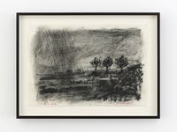 Rembrandt Trees (Drawing for Studio Life) by William Kentridge contemporary artwork painting, works on paper, drawing