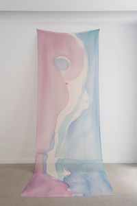 Mujer de pocas palabras VIII by Violeta Maya contemporary artwork painting, textile