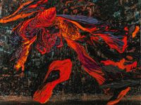 Untitled (Lava Flow) by Thasnai Sethaseree contemporary artwork painting