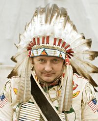 German Indians, Chief by Andrea Robbins and Max Becher contemporary artwork photography