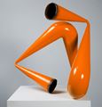 Orange Pipe Compression by James Angus contemporary artwork 1