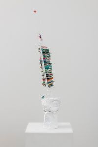 Tall Stack / Rave, with Fuzz Ball by Paul Pascal Thériault contemporary artwork sculpture