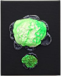 Green gaze 5 by Judy Darragh contemporary artwork mixed media