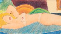 Etude pour Proposed Nude Edition by Tom Wesselmann contemporary artwork painting, works on paper, drawing