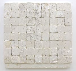 Ben Loong, Bloodshot (2018). Resinated drywall plaster on wood. 81.5 x 84 cm. Courtesy Pearl Lam Galleries.